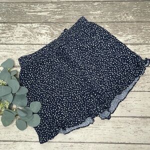 CeCe Polka Dot Ruffled Shorts
